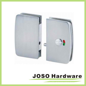 Round Edge Glass porta deslizante Door Lock Hardware (GDL002B)